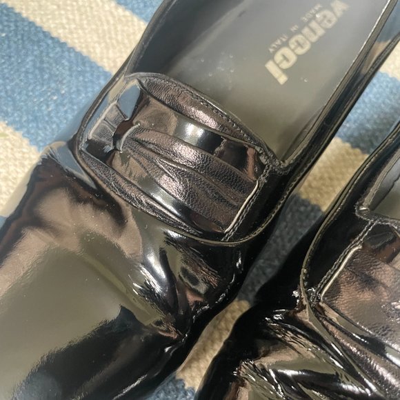 Vero Cuoio Vencci Patent Leather Tuxedo Shoes Mens 10.5 main image 8